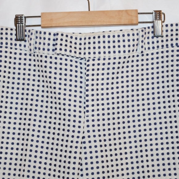 Banana Republic Blue Polka Dot Dressy/Business Casual Cropped Pants. 8P. NWT. - Picture 2 of 14
